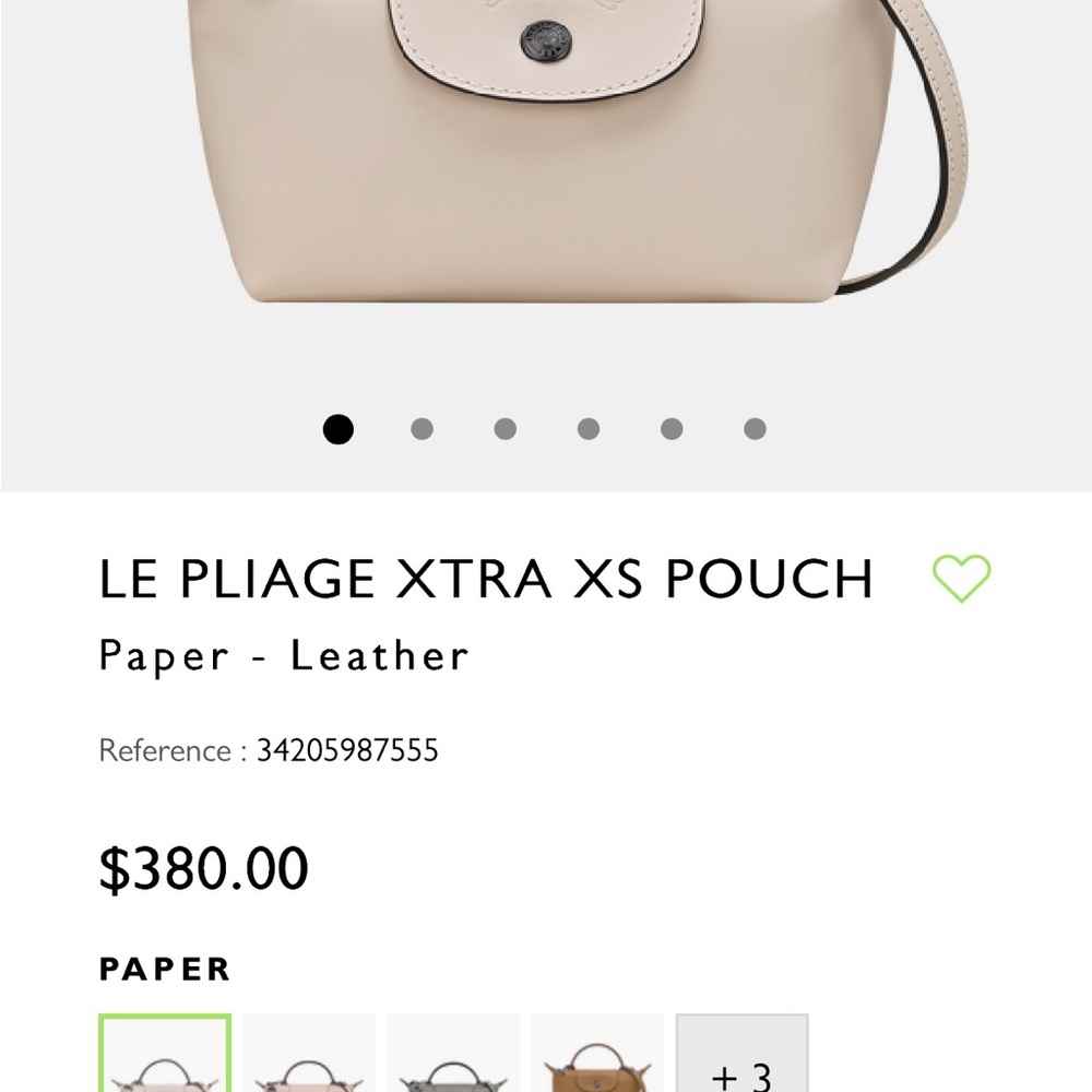 Longchamp Le Pliage XTRA XS Pouch - Picture 9 of 11